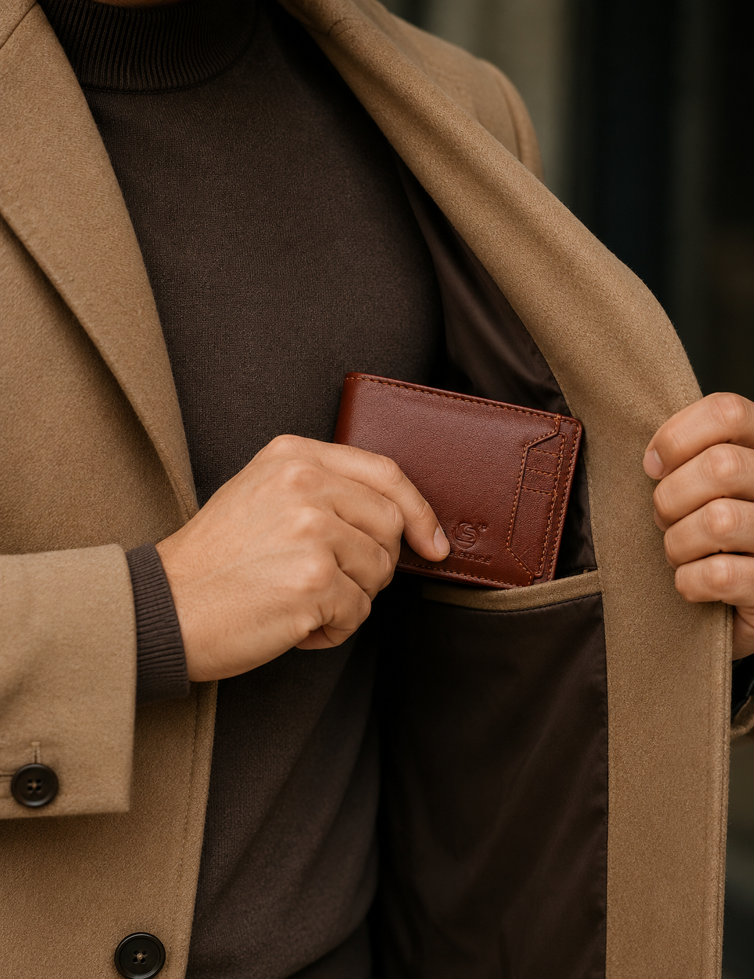 Green Leather Wallet